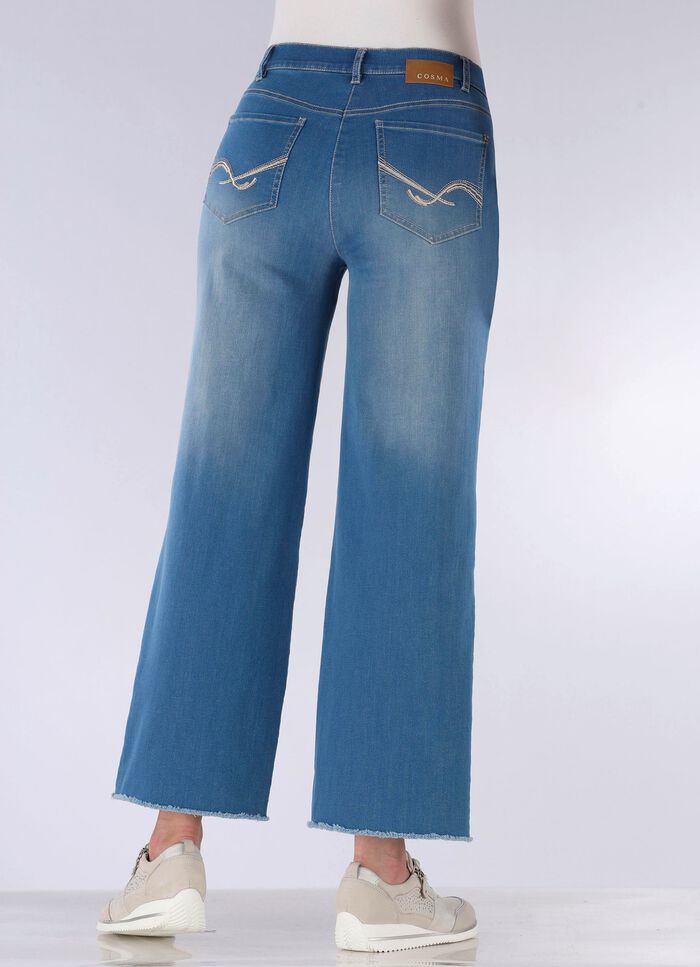 Jeans met modieuze beenwijdte 
