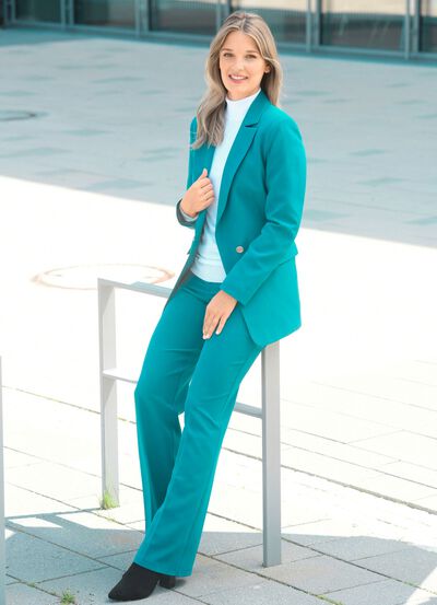 Broekpak met reverskraag 