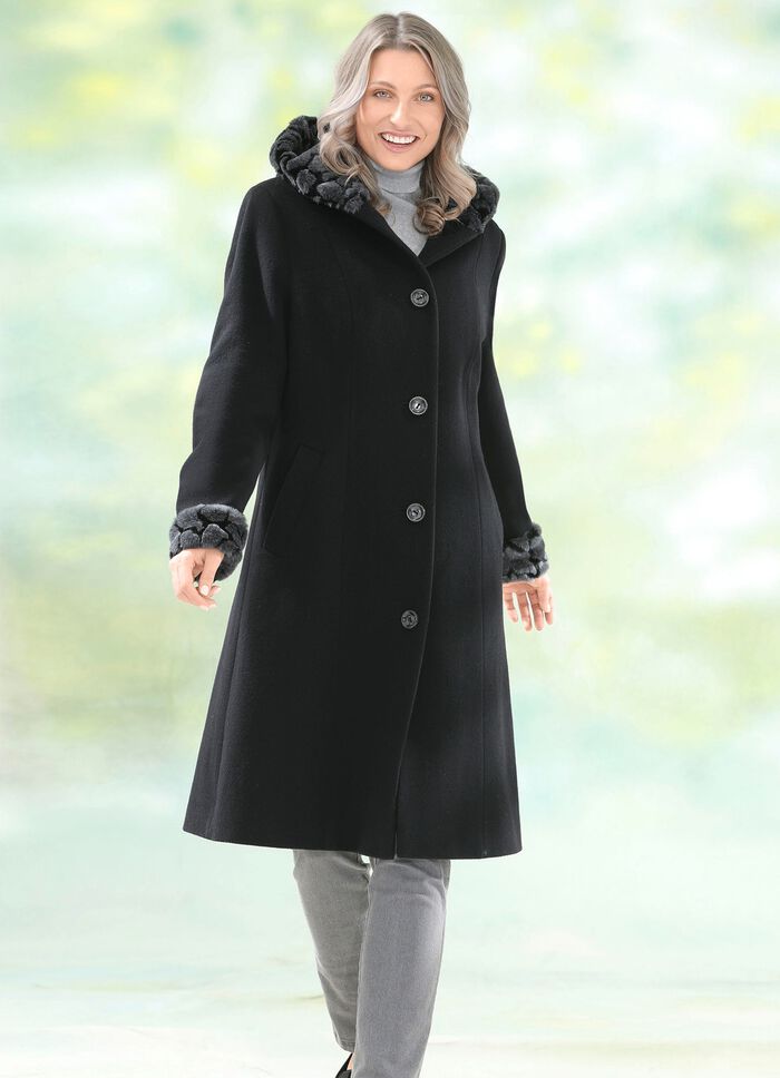 Jas met vaste capuchon 