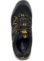 Veterschoen met rubberen details ZWART-GEEL
