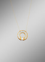 Kettinghanger met synth. zirkonia 