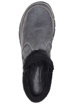 ELENA EDEN laarsje met zwarte pluche kraag GRIJS