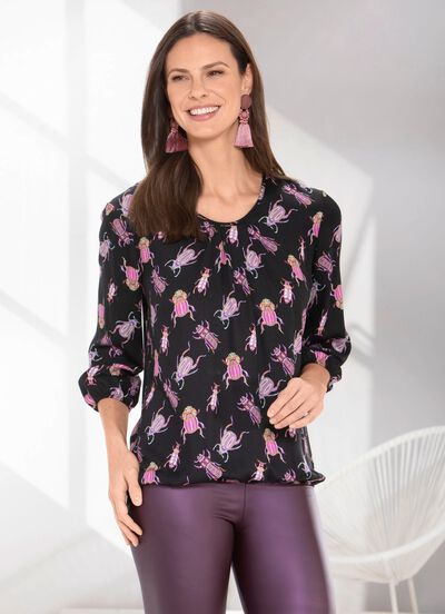 Tuniek met inkjetprint 