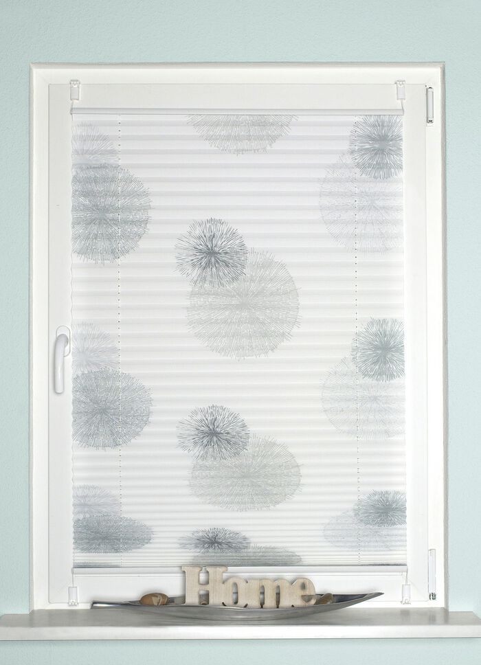 Plissee-rolgordijnen zonder boren en schroeven GRIJS-STEENGRIJS