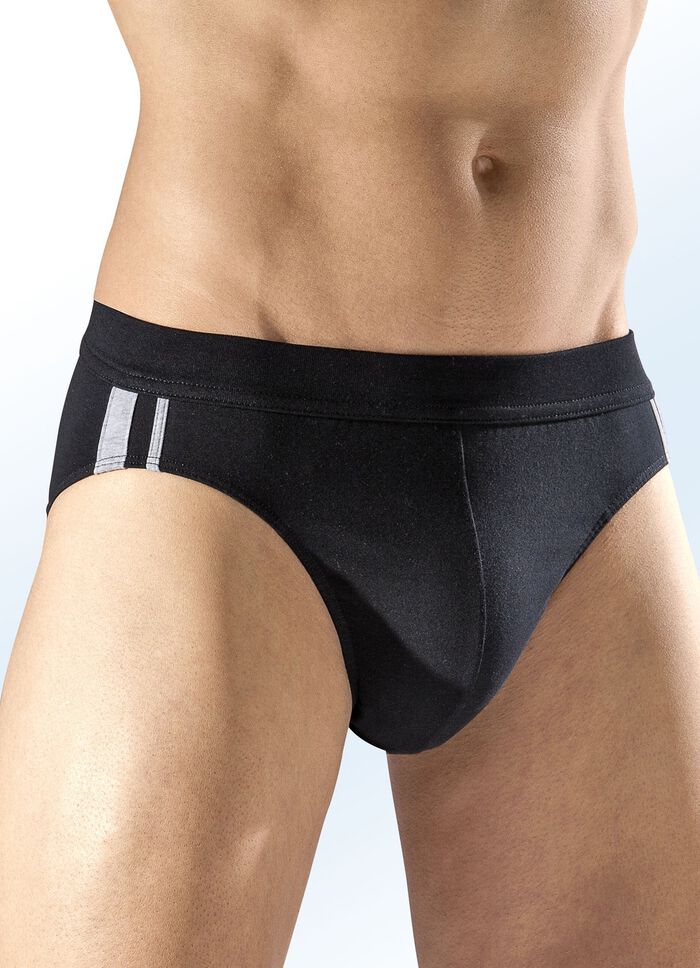 Schiesser-set van drie boxershorts met contrasterende strepen 