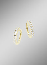 Sprankelende oorringen met synth. zirkonia