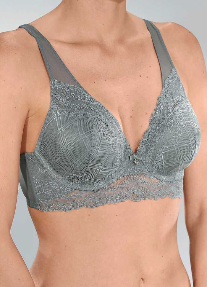 Sassa beugelbh met elastische kant aan de voorkant 