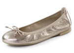 ELENA EDEN, chique damesballerina&#39;s, breedte G, met uitneembaar voetbed ANTIKGOLD