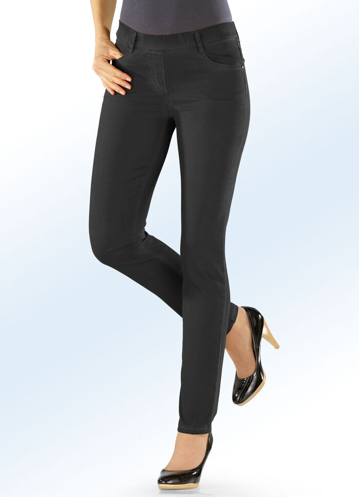 Supercomfortabele, chique broek ZWART