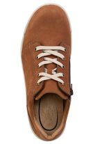 GINO GALANTE veterschoen gemaakt van het beste rundnubuckleer COGNAC