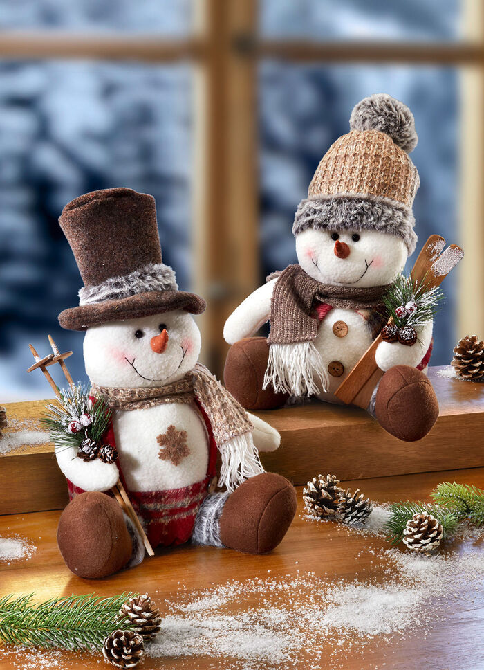 Decoratieve sneeuwpop 