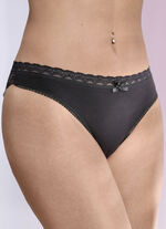 Set van drie slips met elastisch kant
