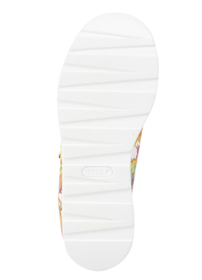 Waldläufer sneakers van gecoat textiel met bloemenprint WIT-BONTE