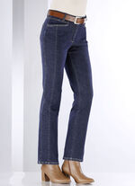 Jeans met 4 zakken DONKERBLAUW