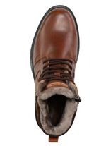 Veterlaarzen met voering van echt lamsleer 