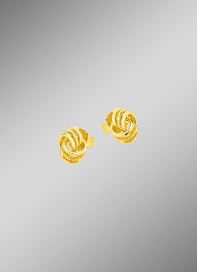 Klassieke knoop oorbellen 