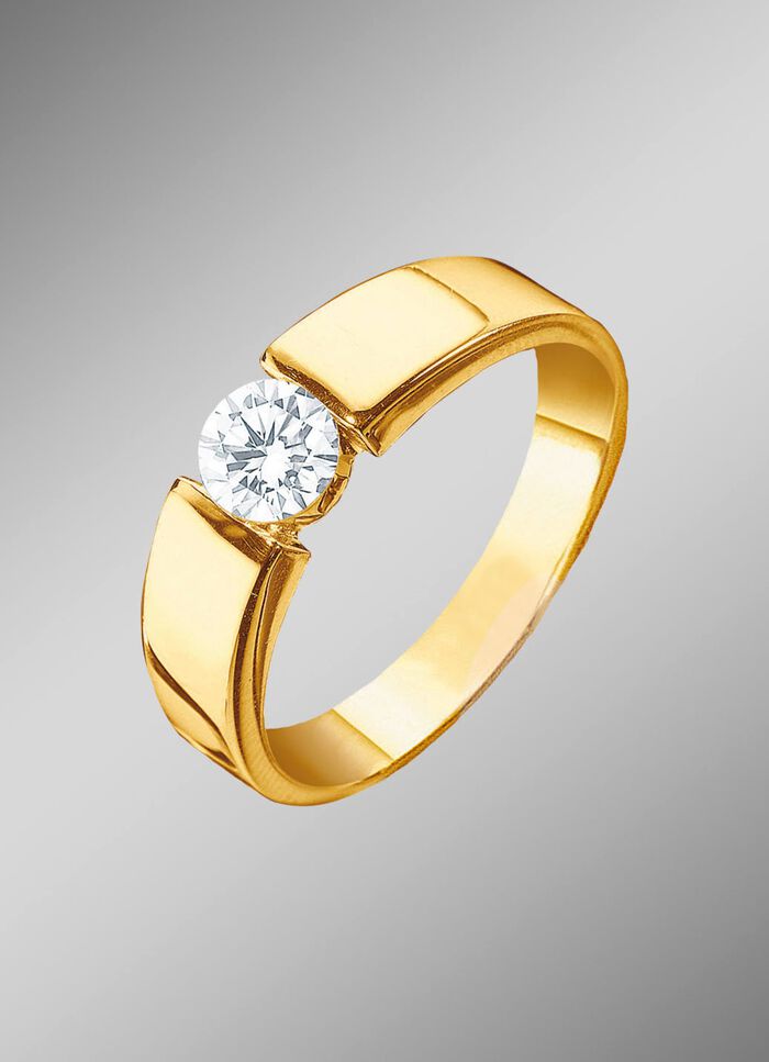 Damesring goud 585/- 