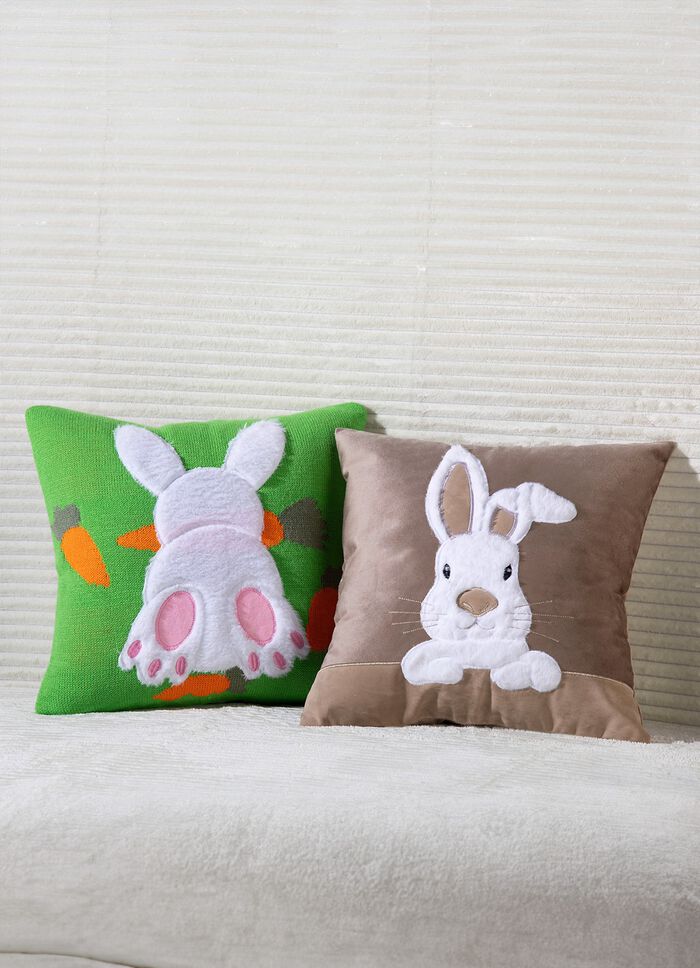 kussensloop met konijnenmotieven 