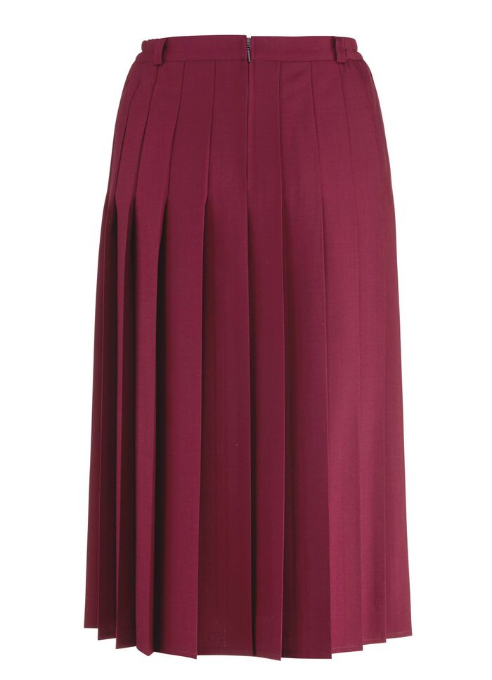 Rok met figuurflatterende plooien BORDEAUX