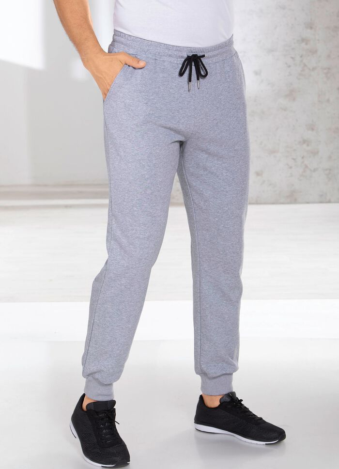 Casual broek in 4 kleuren LICHTGRIJS GEM&Ecirc;LEERD