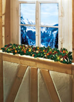 Verlichte dennenguirlande 