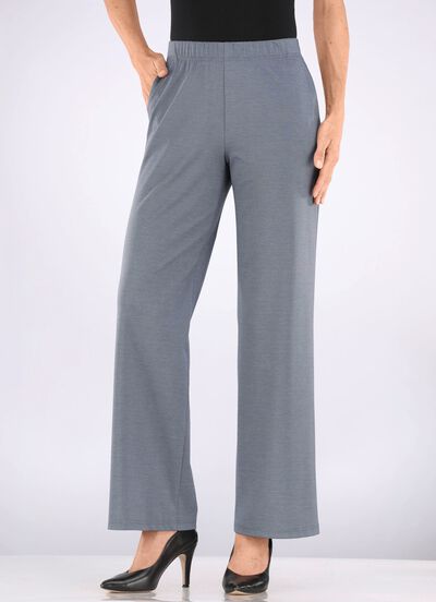 Broek met  modieuze wijde pijpen  