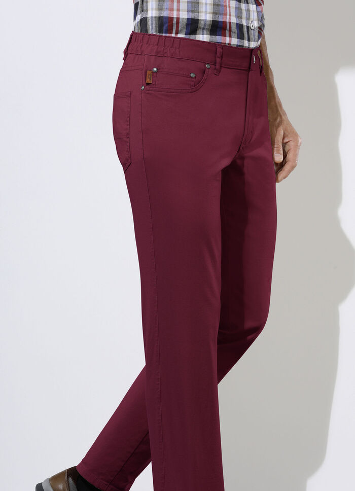 'Francesco Botti' broek, in 4 kleuren ROOD
