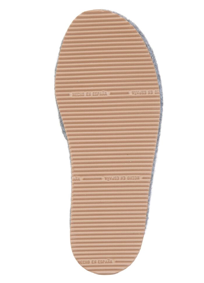 Laurina, lichte damespantoffels met kleurrijk bloemenborduurwerk GRIJS