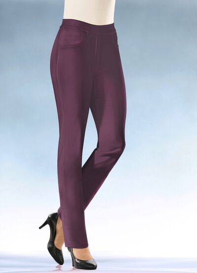 Zachte stretchbroek in comfortabele slipmodel 