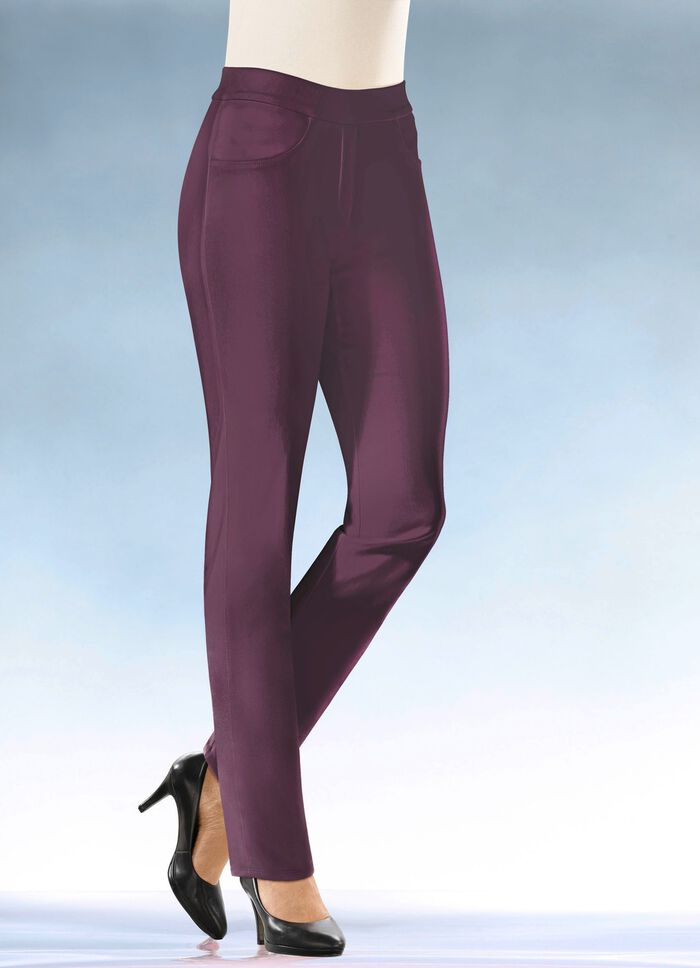 Zachte stretchbroek in comfortabele slipmodel 