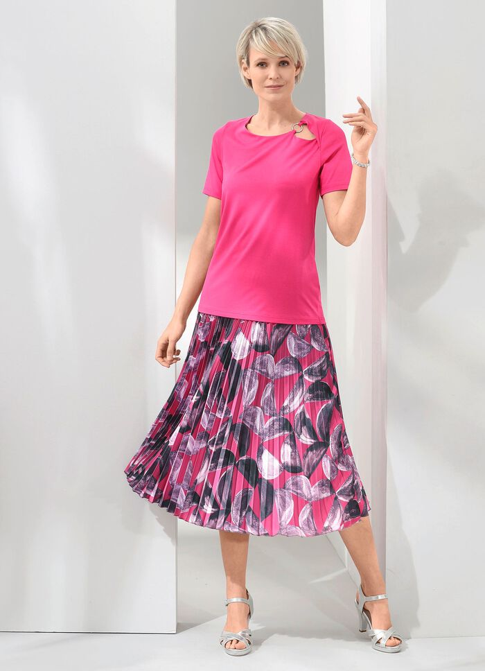 shirt met decoratieve ring 