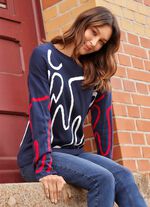 Trui met grafisch jacquardpatroon 