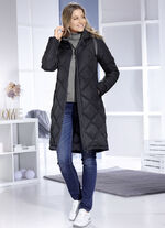 Functionele jas met diamantquilt 