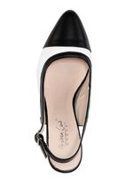 Andrea Conti, chique dames slingpumps, met elastische band SCHWARZ-WEISS