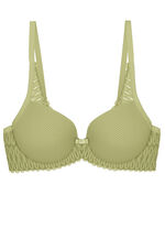 Triumph Aura Spotlight beugelbeha met elastische kant PISTAZIE