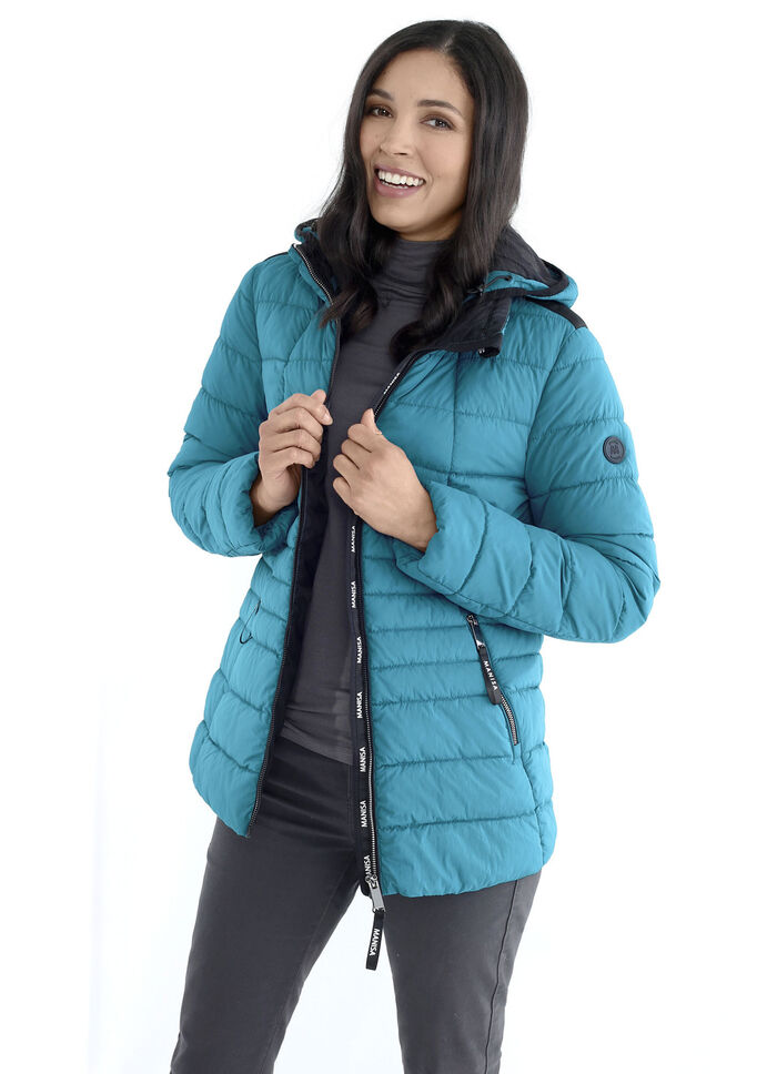 Functionele jas met afneembare capuchon 