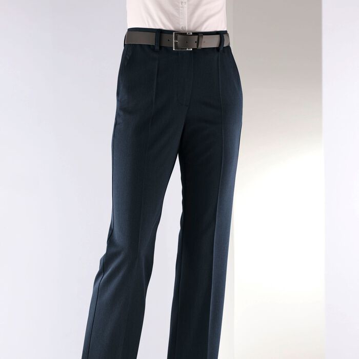 Broek met elastische inzetstukken aan de achterkant 