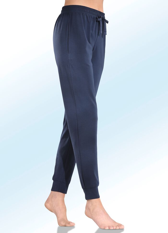 Broek met biologisch katoen en zijzakken 