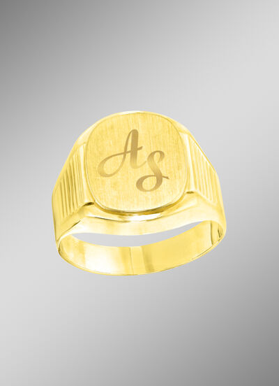Klassieke herenring, geschikt voor gravures 