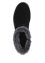 Remonte, gevoerde dames enkellaarsjes, winterschoenen, breedte G, met lamsvacht ZWART