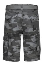 Bermudashort met riem en cargozakken in 2 kleuren 