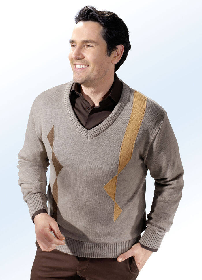 Prachtige trui met V-hals 