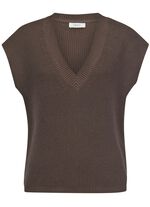 Trui met verlaagde schouders TAUPE