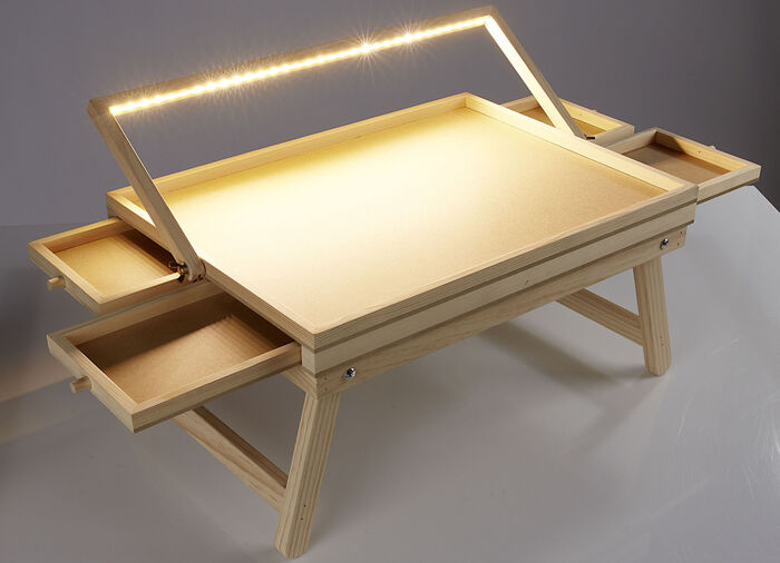 Grote LED-puzzeltafel: Eindelijk ruimte en orde voor puzzels 