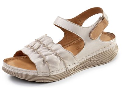 Gemini, lichte damessandalen, breedte G, gemaakt van leer 