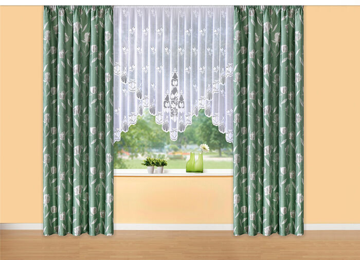 Enveloprolgordijn met automatische vouwband 1:3 