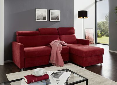 Gestoffeerde hoek met slaapfunctie en bedstee 