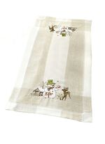 Mooie tafel- en kamerdecoratie met sneeuwpoppen 