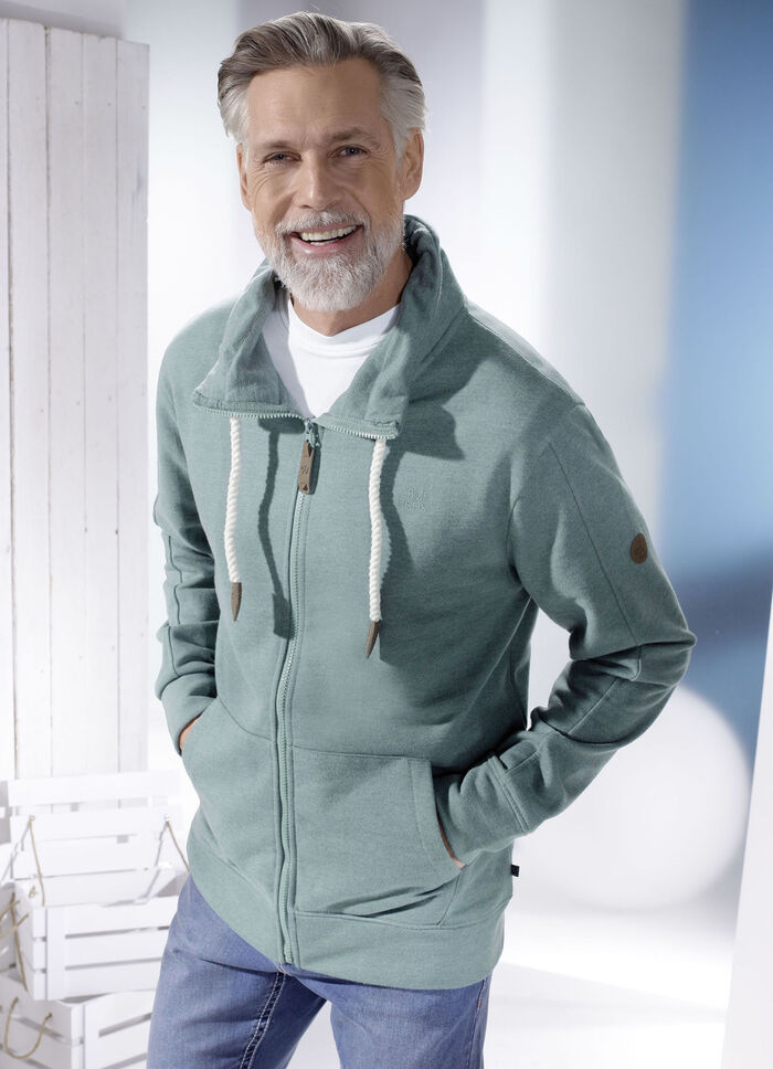 Sweatvest met kangoeroezakken 