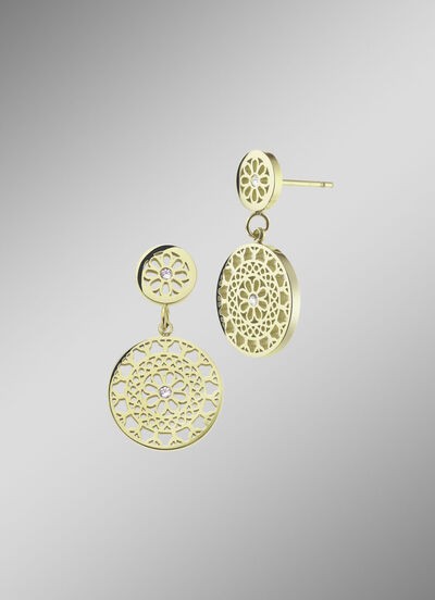 Prachtige oorbellen met kristallen 